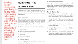 Surviving the summer heat