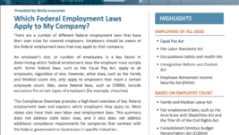 Which Federal Employment Laws Apply to My Company?
