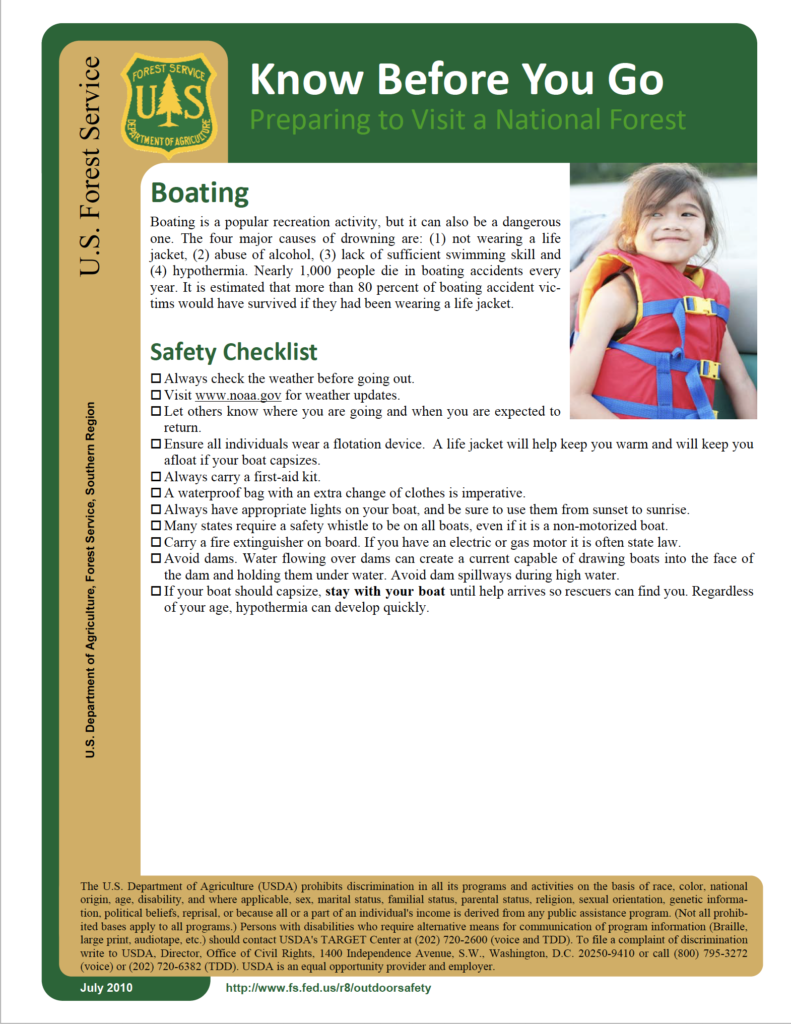 boat safety checklist